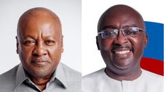 John Mahama and Dr Mahamudu Bawumia