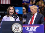 Kamala Harris and Donald Trump.RONDA CHURCHILL/AFP via Getty Images. NATALIE BEHRING/AFP via Getty Images.