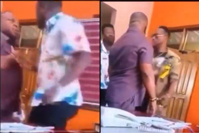 Asamoah Gyan trends as he nearly slaps Sammy Awuku's brother in leaked video