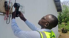 A personnel of ECG at work