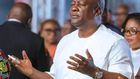 John Mahama prays