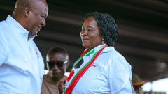 John Mahama and Professor Jane Naana Opoku-Agyemang
