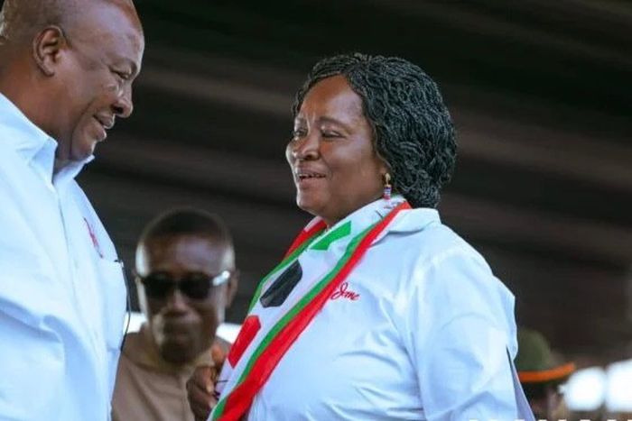 John Mahama and Professor Jane Naana Opoku-Agyemang