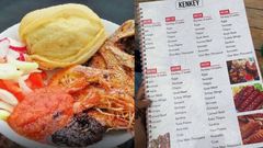 Outrageous Kenkey Prices: Food joint's shocking menu sparks social media reaction