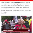 Protestor demands clean water