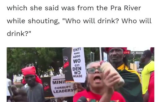 Protestor demands clean water