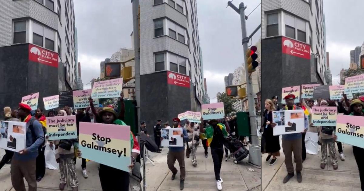 Ghanaians in New York protest against Akufo-Addo after UN General ...