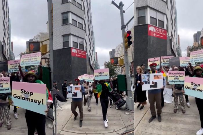 Ghanaians in New York protest against Akufo-Addo after UN General Assembly speech