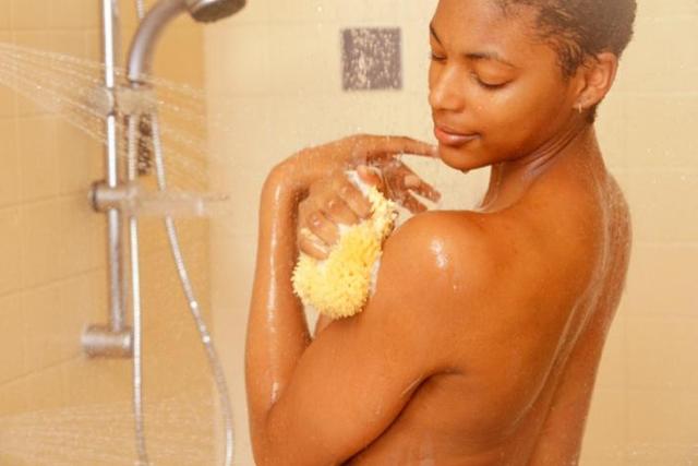 Self-examination in the shower [BlackDoctororg]