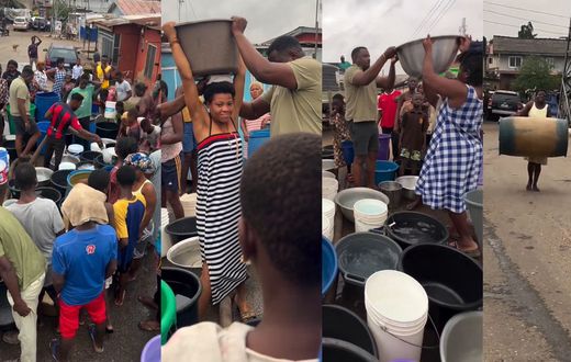 John Dumelo provides free water for Ayawaso West Wuogon constituents