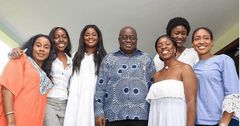 Nana Addo with daughters