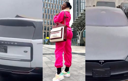Salma Mumin takes delivery of new luxury cars, latest Range Rover and Tesla
