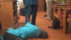 Woman slumps, dies while giving testimony in church