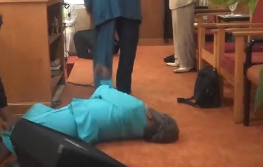 Woman slumps, dies while giving testimony in church