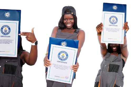 Felicity Asantewaa receives official GWR certificate for Wash-Car-a-Thon feat