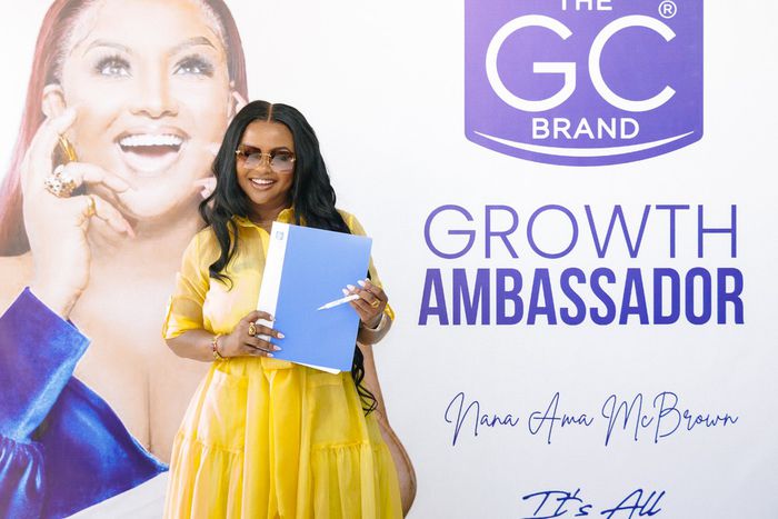 Nana Ama McBrown at the signing ceremony