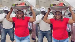 Video captures powerful Hawa Koomson selling watermelon on the streets
