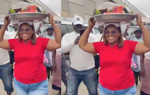 Video captures powerful Hawa Koomson selling watermelon on the streets