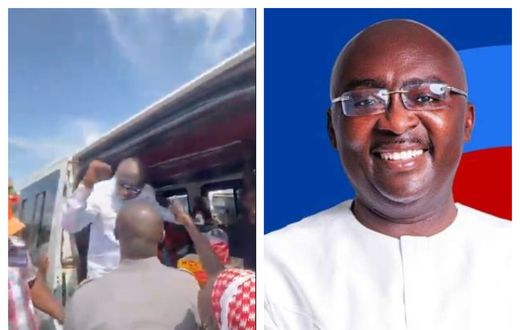 Dr. Mahamudu Bawumia hops on trotro