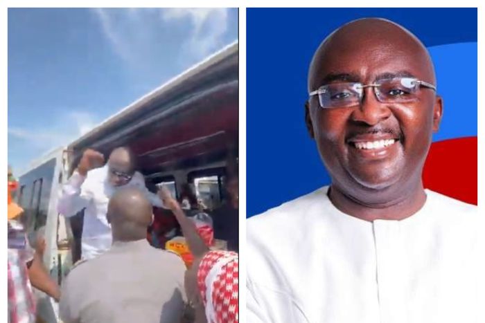 Dr. Mahamudu Bawumia hops on trotro