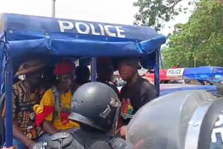 Police arrest 42 Democracy Hub protesters, declare Barker-Vormawor wanted