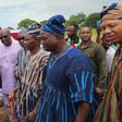 Mahama breaks ground for 500-seater sports complex in Bolew Bamboi