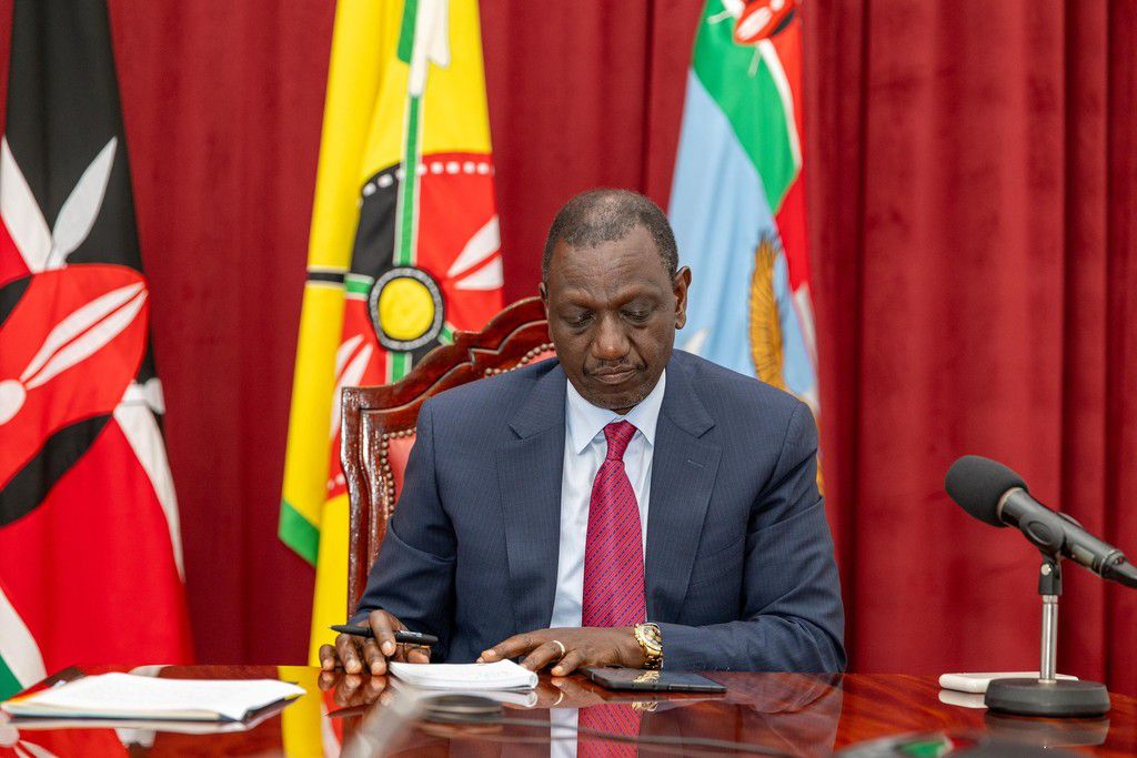 President William Ruto during a meeting at State House, Nairobi