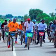 Cyclists lead education drive on importance of peace in Zebilla via 23km ride
