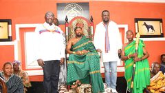 Bawumia enstooled Chief at Nsawam