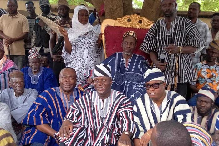 Abu Jinapor with the Yagbonwura