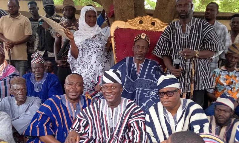 Abu Jinapor with the Yagbonwura