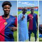 Photos: Barcelona unveil Ghanaian youngsters David Oduro and Abdul Aziz Issah