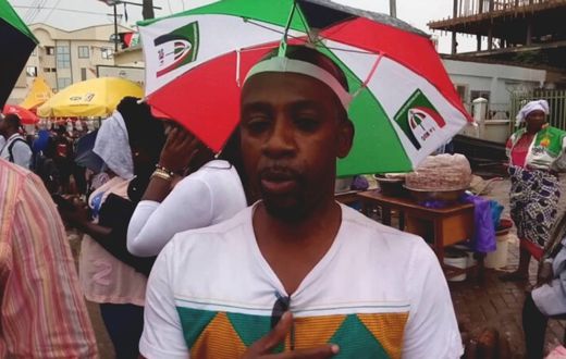 Rex Omar supportig NDC during campaign
