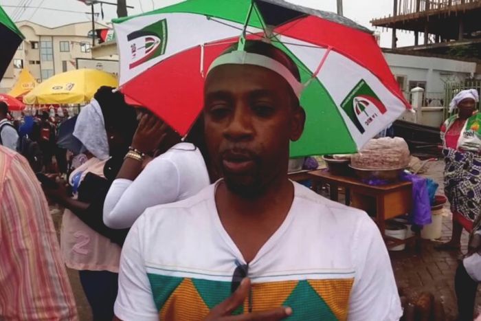 Rex Omar supportig NDC during campaign