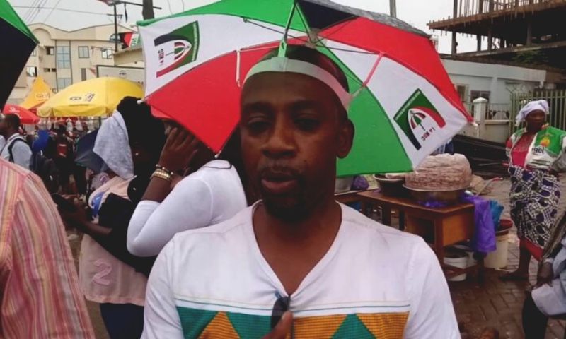 Rex Omar supportig NDC during campaign