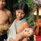 The Awa women breastfeeds their animals [Indiatimes]