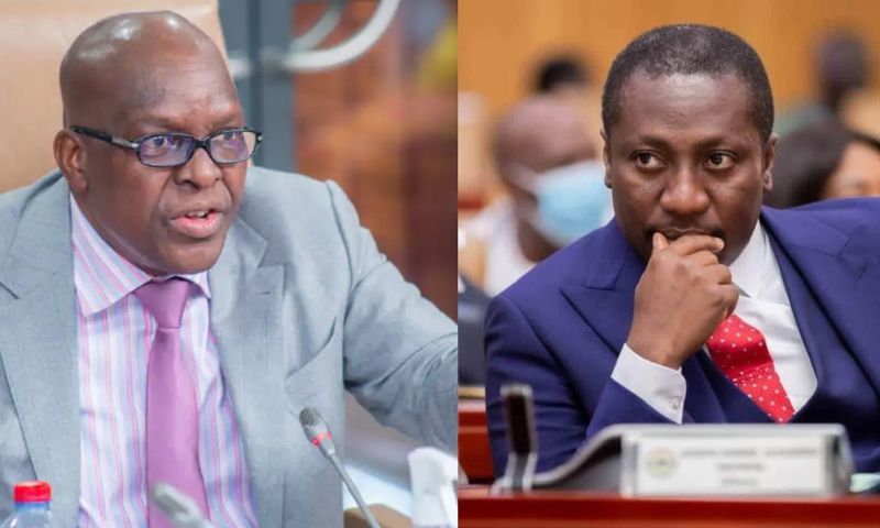 Speaker Alban Bagbin and Alexander Afenyo-Markin
