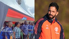 Manchester United fans in Uganda hold a prayer for Ruben Amorim