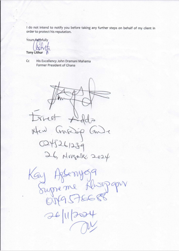 Mahama demands retraction and apology from newspapers over defamatory publications