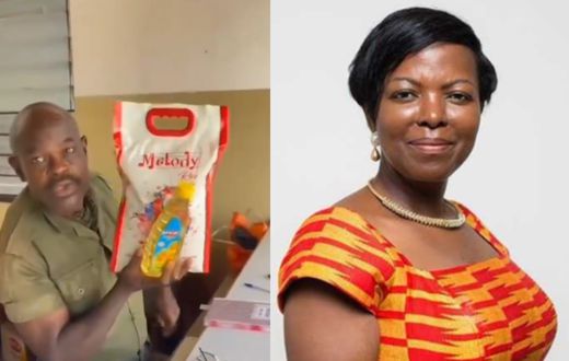 ‘These items cannot buy my vote'- UG security guard over Lydia Alhassan’s 5kg rice, oil pre-election gift