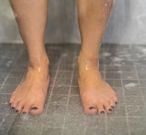 What happens when you urinate while showering?