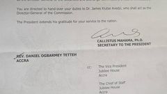 Mahama sacks Rev. Ogbarmey Tetteh; appoints Dr. James Avedzi as SEC Director-General