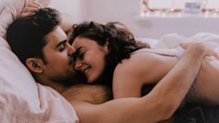 A couple in bed