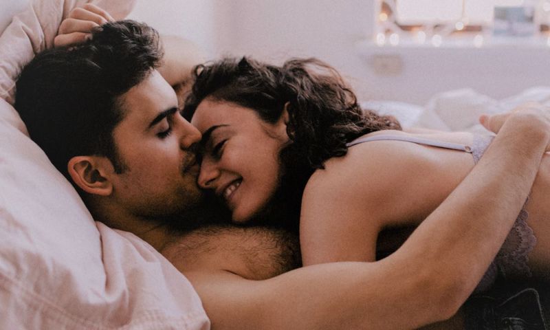 A couple in bed