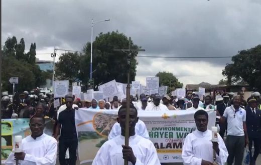 Catholic Church protests against galamsey