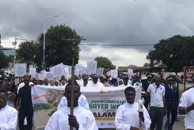Catholic Church protests against galamsey