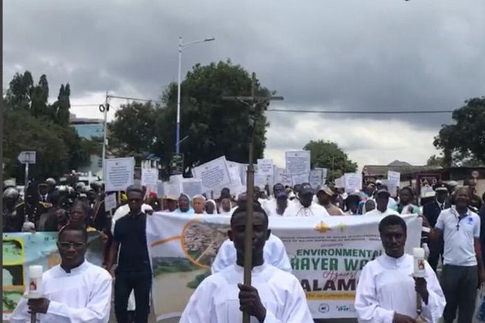 Catholic Church protests against galamsey
