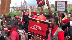 Ghanaians protest against illegal mining to save water bodies, farmland, forests