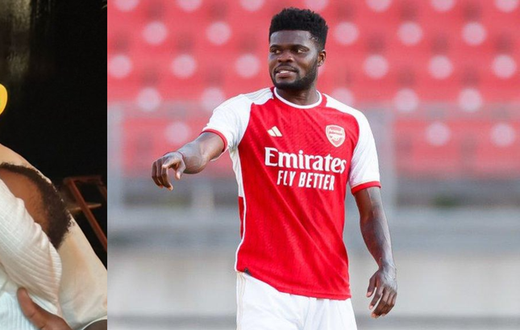Thomas Partey shares beautiful moment with daughter before Arsenal face Liverpool