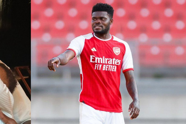 Thomas Partey shares beautiful moment with daughter before Arsenal face Liverpool